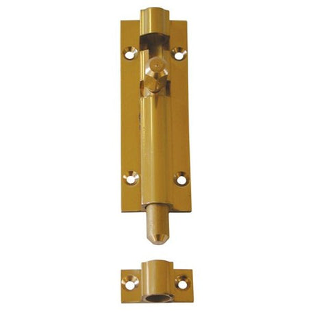 AG Barrel Bolt Straight 2" Polished Brass - PROTEUS MARINE STORE