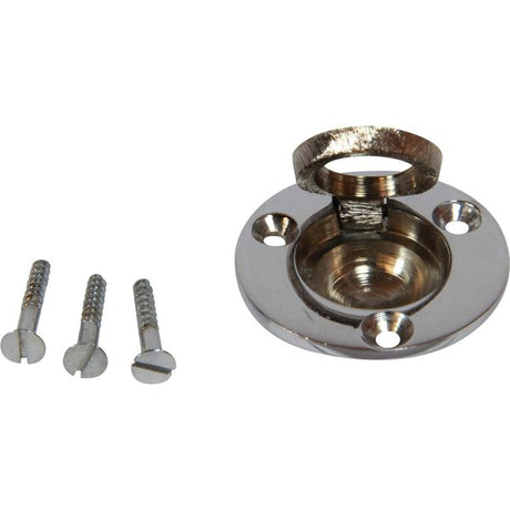 AG Chromed Brass Flush Ring 1-1/2" Diameter - PROTEUS MARINE STORE