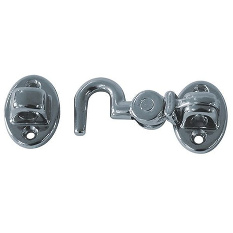 AG Silent Cabin Hook 2-1/2" Chromed Brass - PROTEUS MARINE STORE
