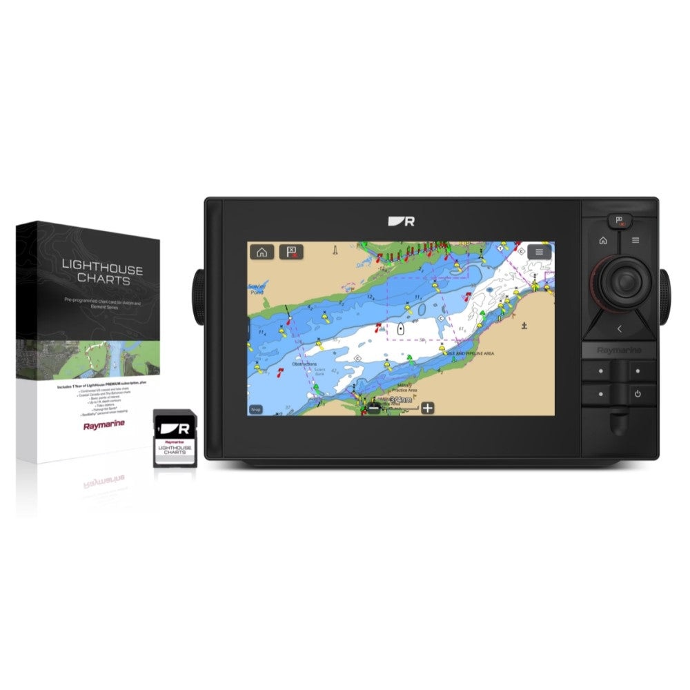 Raymarine Axiom2 Pro 9 S Display & Western European LightHouse Chart - PROTEUS MARINE STORE