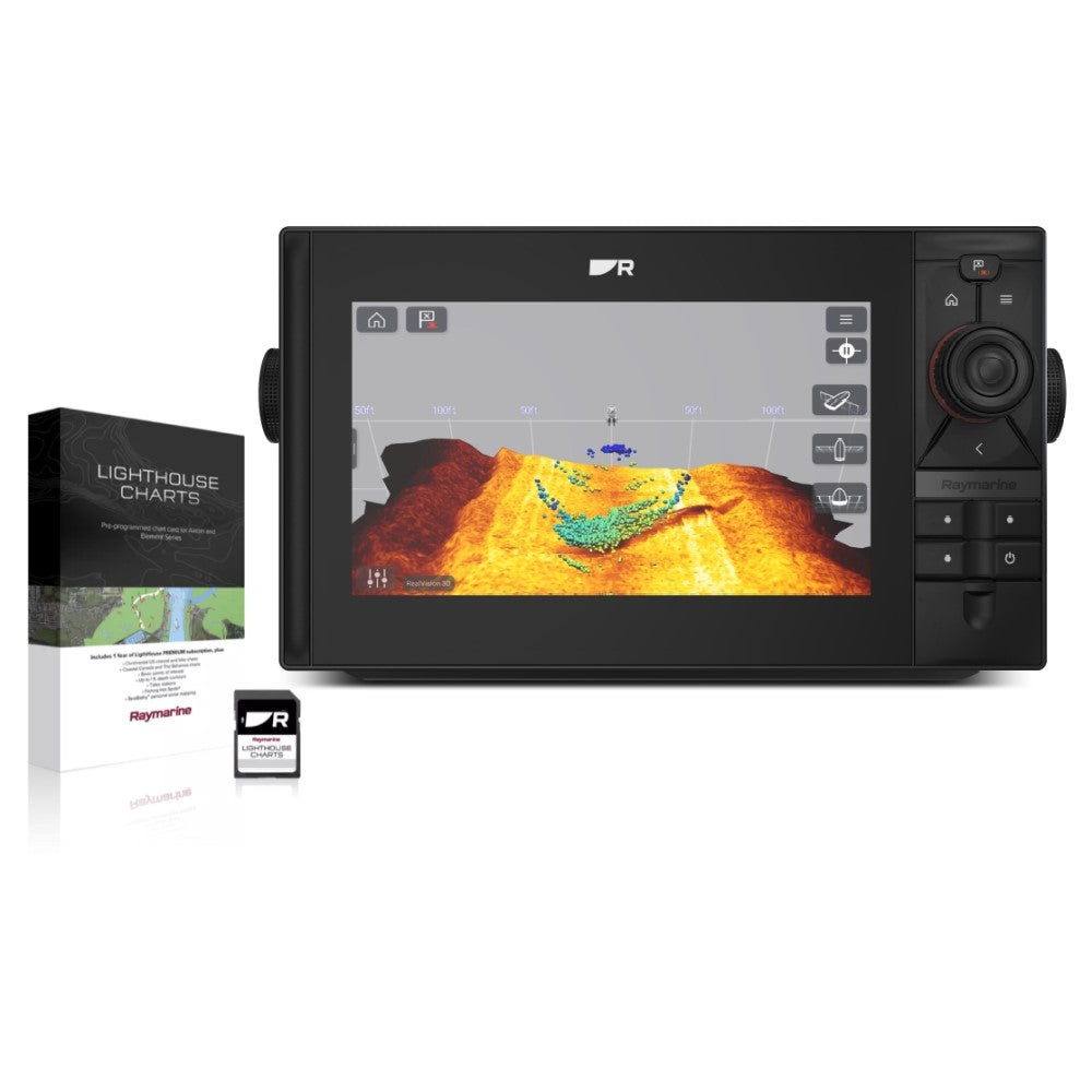 Raymarine Axiom2 Pro 9 RVM Display & Western Europe Lighthouse Chart - PROTEUS MARINE STORE