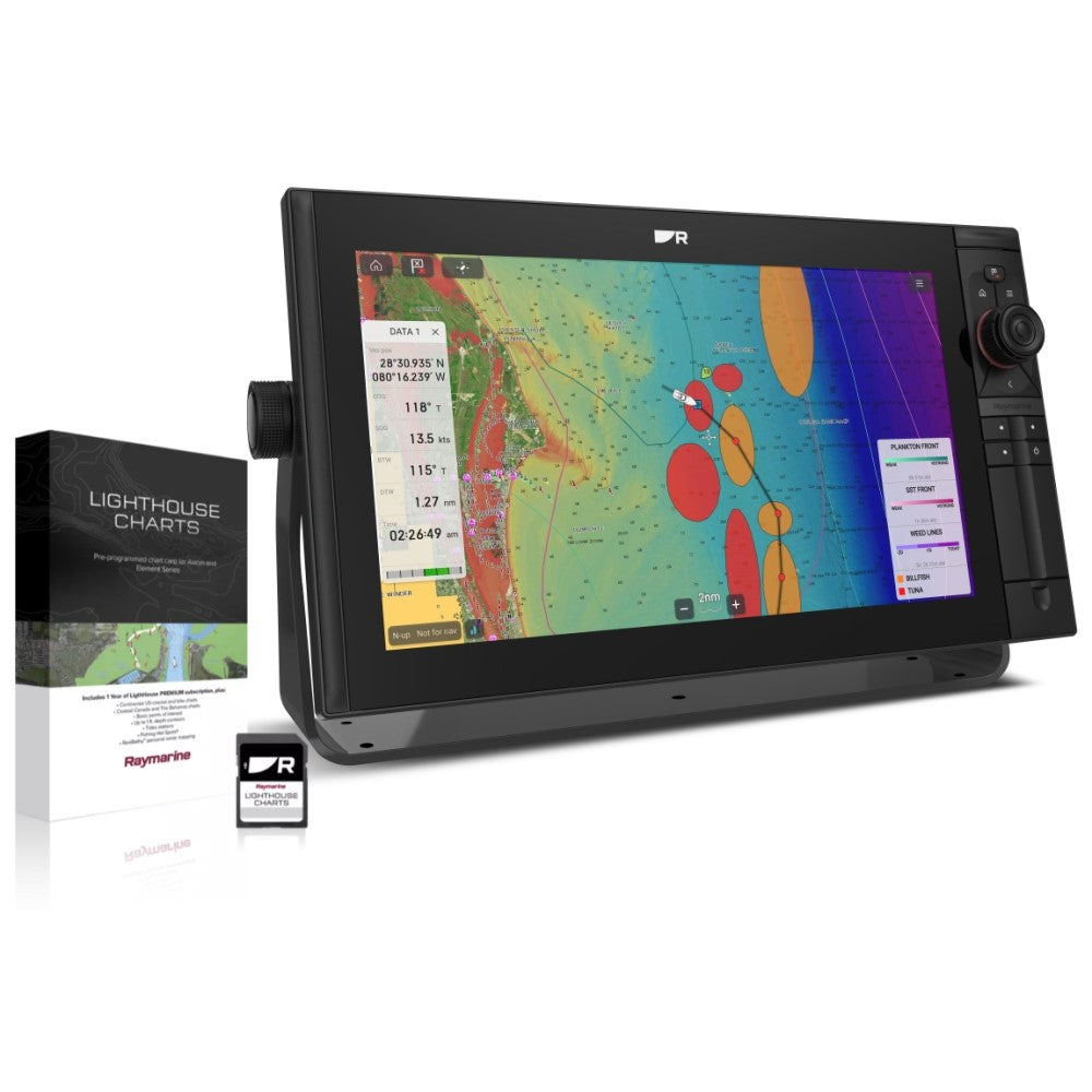 Raymarine Axiom2 Pro 16 RVM Display & Western Europe Lighthouse Chart - PROTEUS MARINE STORE