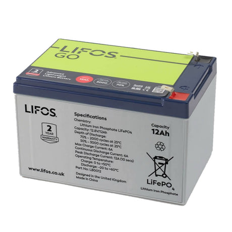 Solar Technology 12V 12Ah Lifos Lithium Battery - PROTEUS MARINE STORE