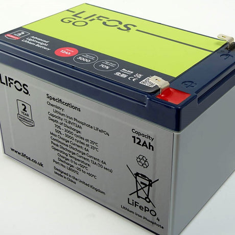 Solar Technology 12V 12Ah Lifos Lithium Battery - PROTEUS MARINE STORE