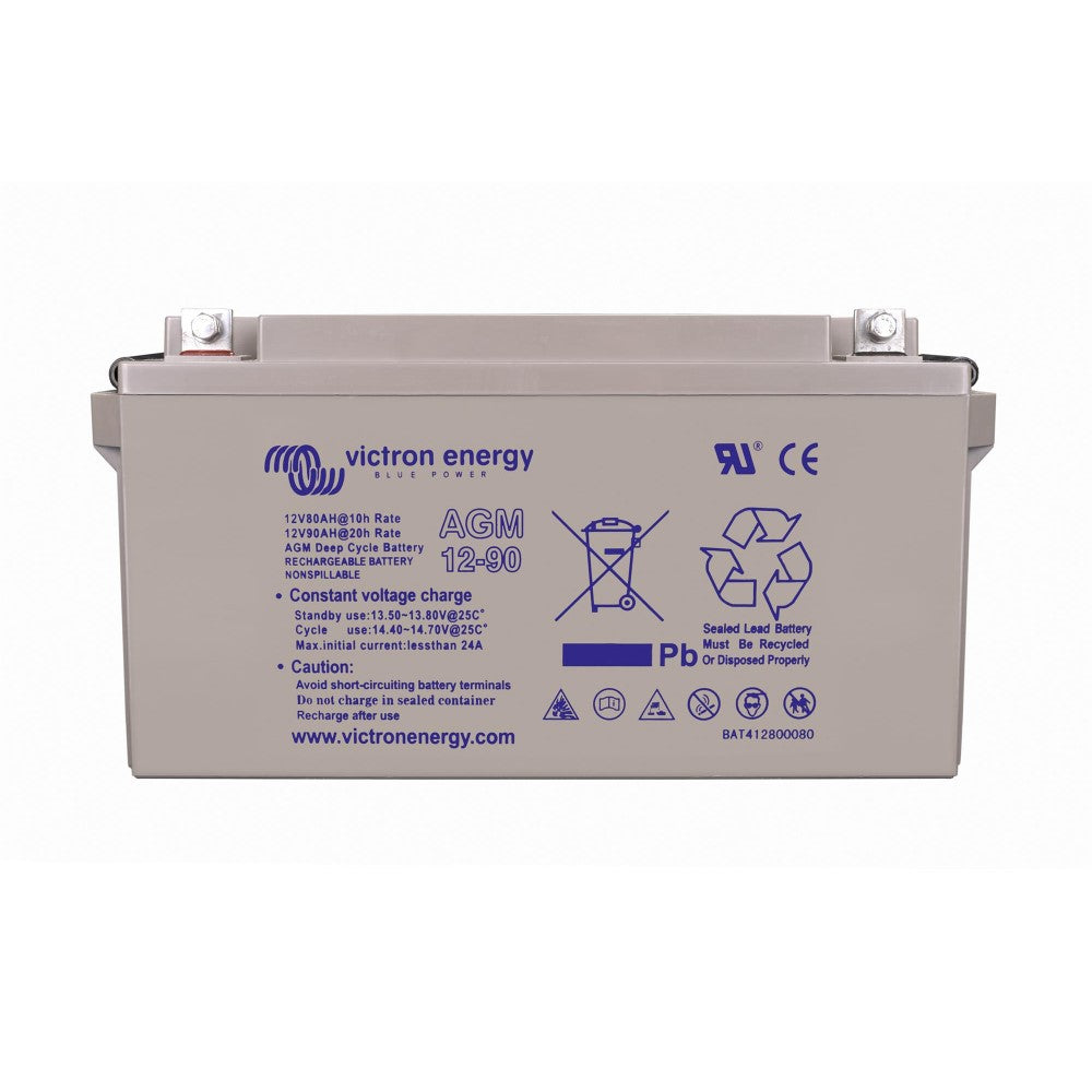 Victron AGM Deep Cycle Battery - 12V / 90Ah (M8) - PROTEUS MARINE STORE