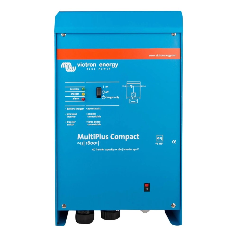 Victron MultiPlus Compact 24/1600/40-16 230V VE.Bus Inverter Charger - PROTEUS MARINE STORE
