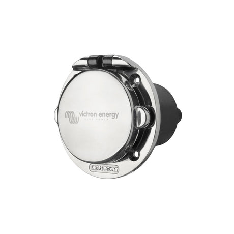Victron Power Inlet 32A Stainless Steel with cover - PROTEUS MARINE STORE