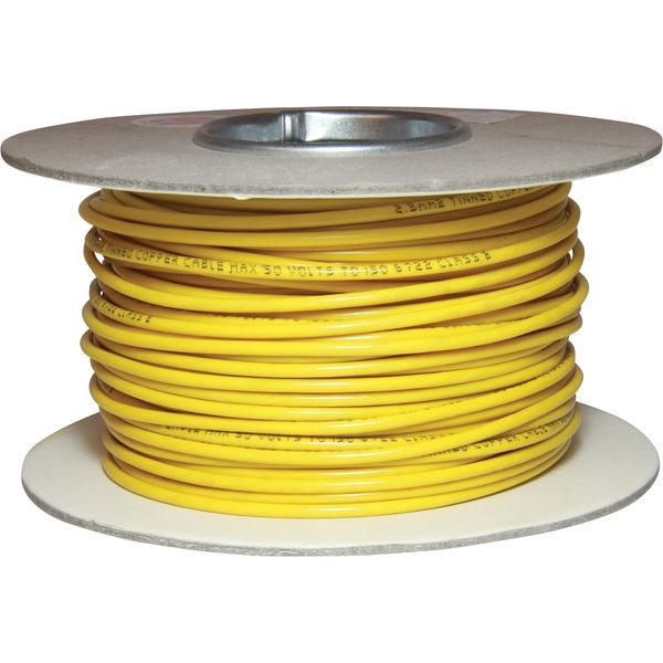 Oceanflex 1 Core Tinned Cable 35/0.30 2.5mm2 50m Yellow - PROTEUS MARINE STORE