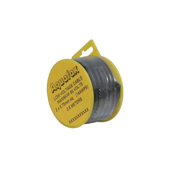 AMC 2 Core TW Cable 24/0.20 0.75mm2 3.5m Black (Each) - PROTEUS MARINE STORE