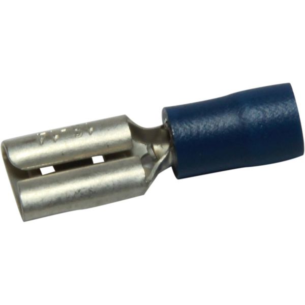 AMC Terminal Female Spade 8.3mm Blue (50) - PROTEUS MARINE STORE