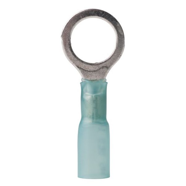 Ancor Heat Shrink Terminal Loop 3/8" Blue 16-14 AWG (25) - PROTEUS MARINE STORE