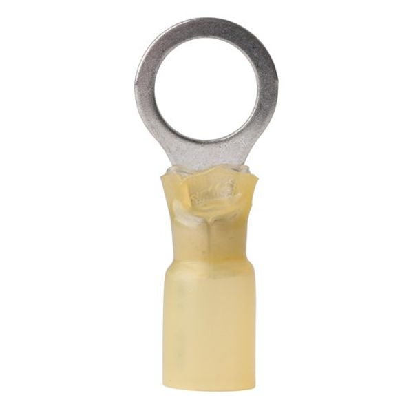 Ancor Heat Shrink Terminal Loop 3/8" Yellow 12-10 AWG (25) - PROTEUS MARINE STORE