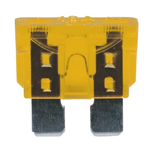 AMC Aftermarket Blade Fuse 19mm 20 Amp Yellow (50) - PROTEUS MARINE STORE