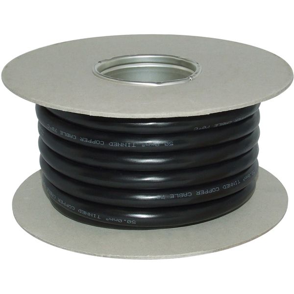 Oceanflex Flexi Tinned Starter Cable 50mm2 10m Black - PROTEUS MARINE STORE