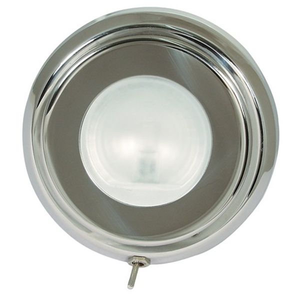 Quick Tom Surface Mount Downlighter SS G4 12V 10W Halogen (Switched) - PROTEUS MARINE STORE