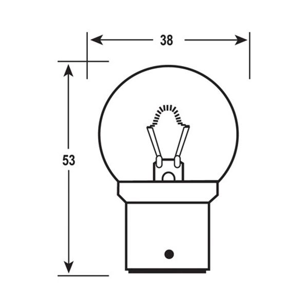 Ring Bus Bulb 12V 24W B22D - PROTEUS MARINE STORE