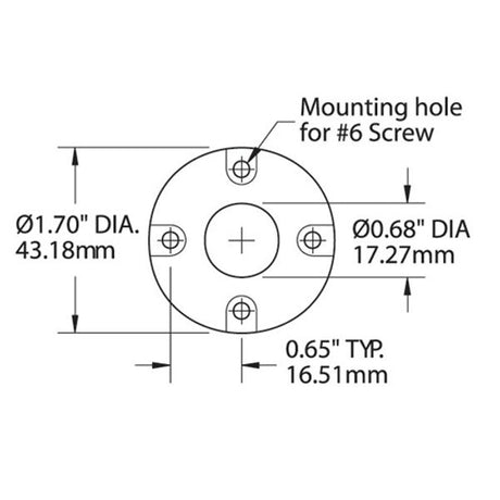 Blue Sea CableClam 0.625" - PROTEUS MARINE STORE