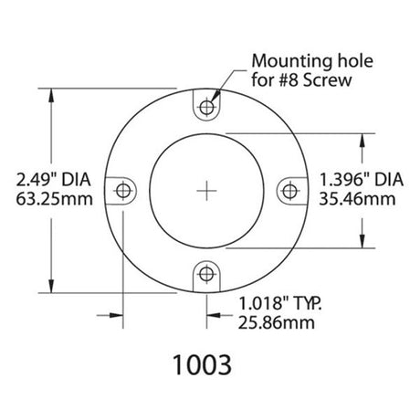 Blue Sea CableClam 1.385" - PROTEUS MARINE STORE