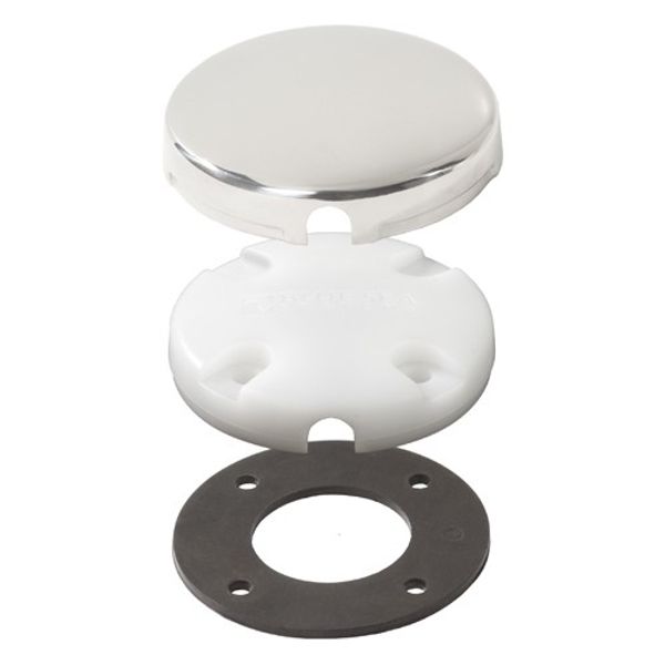 Blue Sea CableClam Side Mount Stainless Steel Cover Pre-Drilled - PROTEUS MARINE STORE