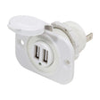 Blue Sea 12V USB Charge Socket White - PROTEUS MARINE STORE