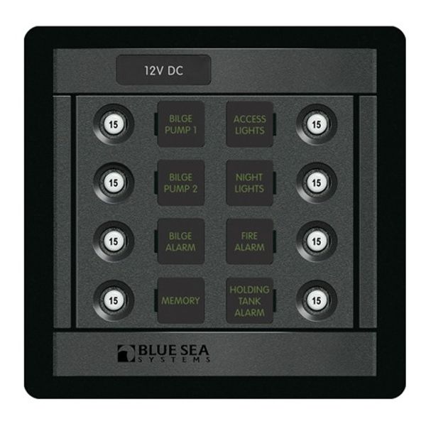 Blue Sea 360 DC C/B Panel 8 Position 12/24V - PROTEUS MARINE STORE