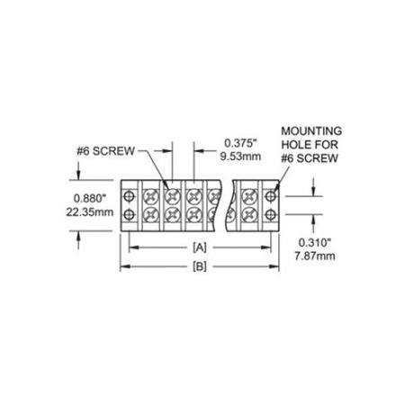 Blue Sea Terminal Block Independent 10 Circuit 20A - PROTEUS MARINE STORE