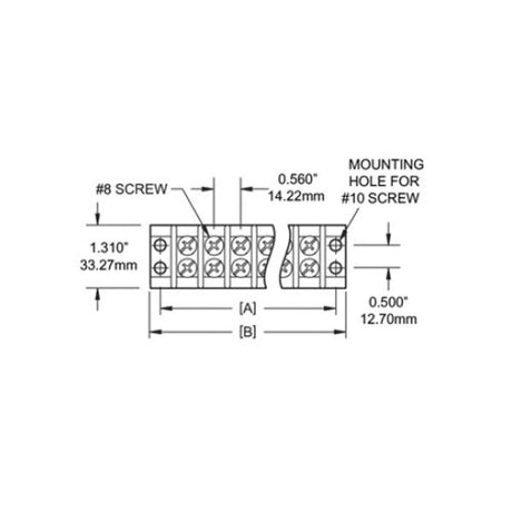 Blue Sea Terminal Block Independent 6 Circuit 30A - PROTEUS MARINE STORE