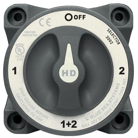 Blue Sea Heavy Duty Battery Switch 4-Way 500A - PROTEUS MARINE STORE
