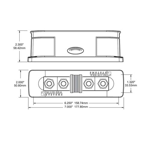 Blue Sea Fuse Block Class T 225-400 Amp - PROTEUS MARINE STORE