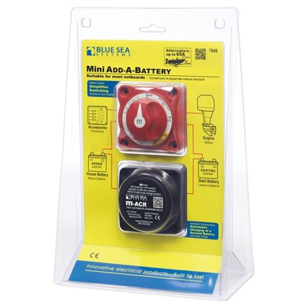 Blue Sea Mini Add A Battery Kit 65A - PROTEUS MARINE STORE