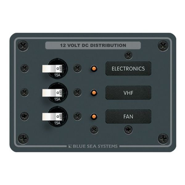 Blue Sea Panel DC 3 Circuit Breaker - PROTEUS MARINE STORE