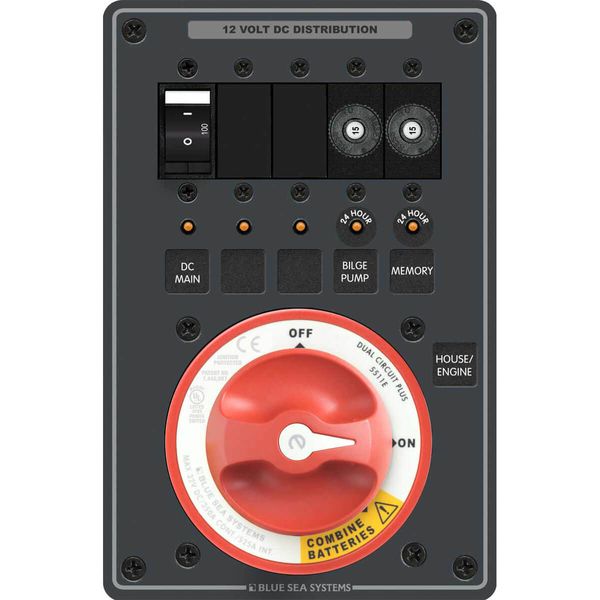 Blue Sea Dual Battery Main Distribution Panel - PROTEUS MARINE STORE