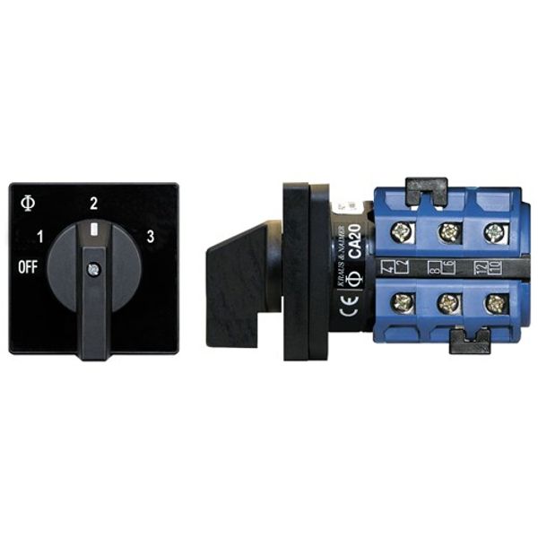 Blue Sea AC Rotary Switch Off+3 Positive 2-Pole - PROTEUS MARINE STORE