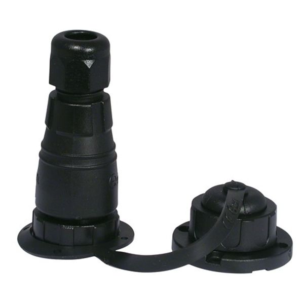 Quick 7103 Watertight Deck Plug & Socket (12A / 3 Pole) - PROTEUS MARINE STORE