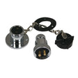 Trem Chrome 2 Pin Plug & Socket Max 3 Amp 38mm - PROTEUS MARINE STORE