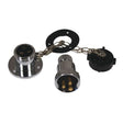 Trem Chrome 3 Pin Plug & Socket Max 3 Amp 38mm - PROTEUS MARINE STORE