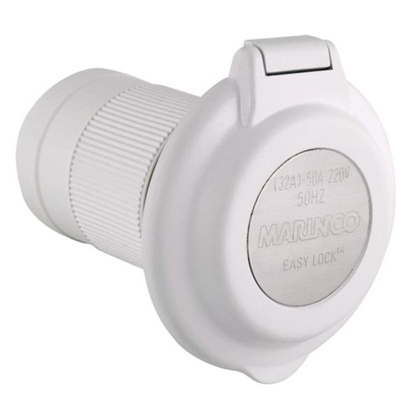 Marinco 32A 230V Inlet Contoured Ez Lock with Enclosure - PROTEUS MARINE STORE