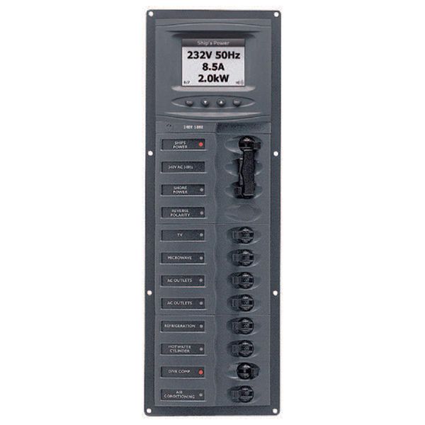 BEP 230V AC Panel (Vertical / Digital) - PROTEUS MARINE STORE