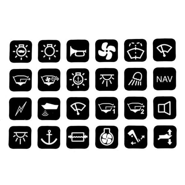 BEP Label Set-1002 Contour 1000 Switch Panel - PROTEUS MARINE STORE