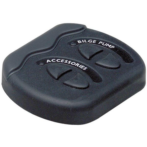 BEP Contour Gen2 2 Switch Panel Black with 1 Fuse - PROTEUS MARINE STORE