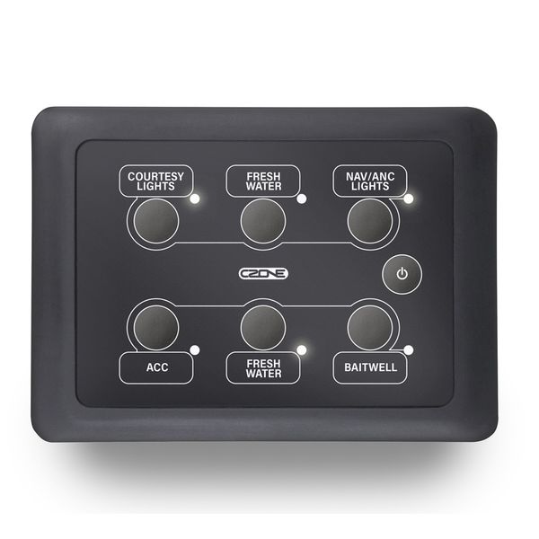 Mastervolt CZone Waterproof Keypad (6-Way / Landscape) - PROTEUS MARINE STORE