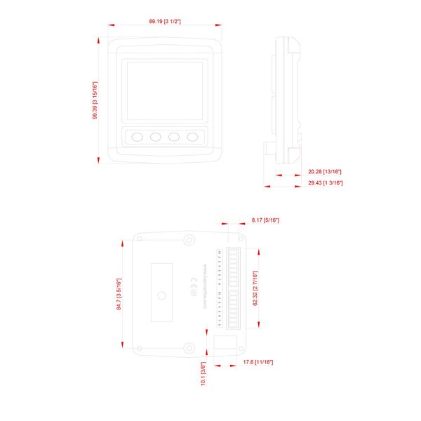 BEP AC Systems Monitor in Colour with 2 Transducers & 1 VA Transducer - PROTEUS MARINE STORE