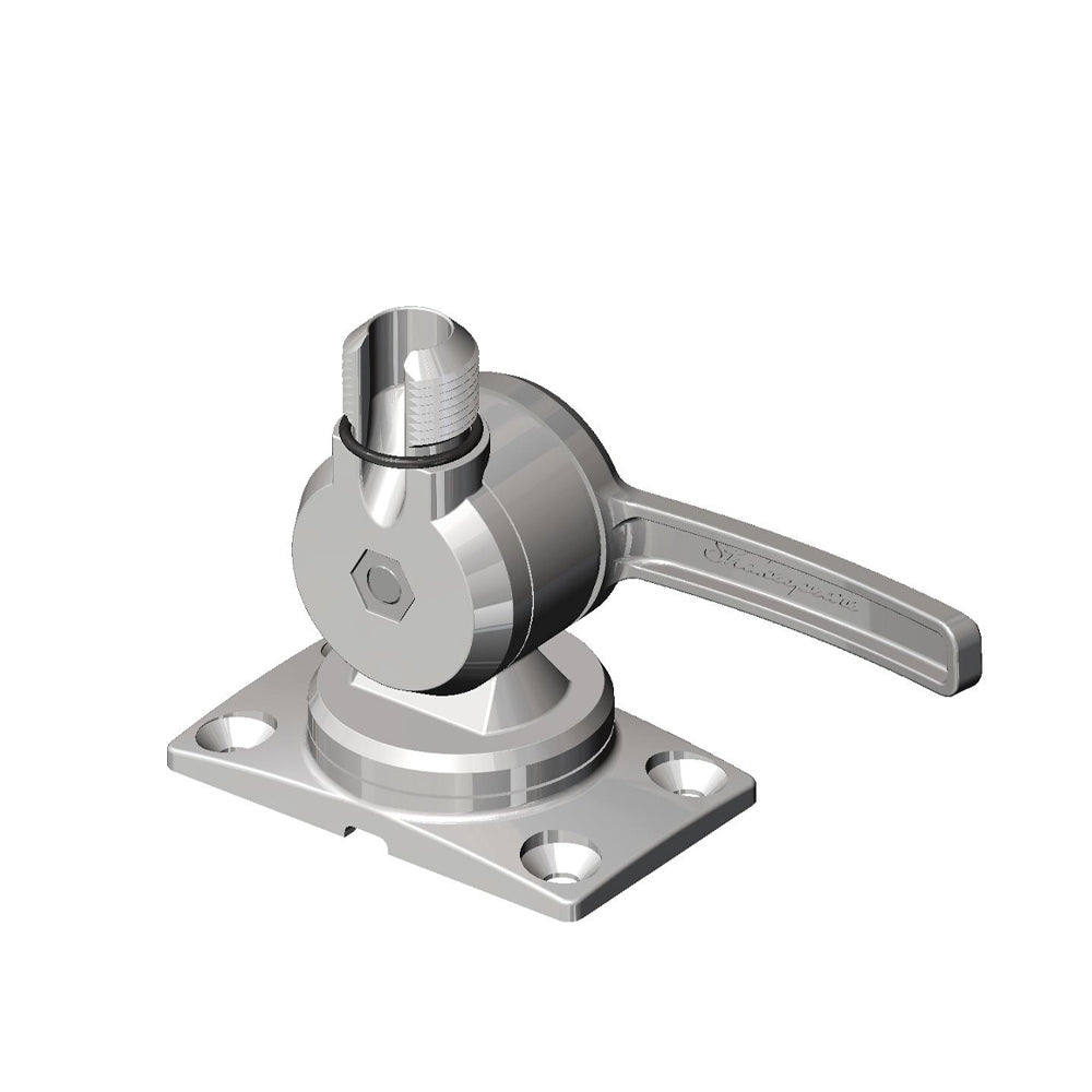 Shakespeare 6187 Stainless Steel Low Profile Ratchet Mount - PROTEUS MARINE STORE