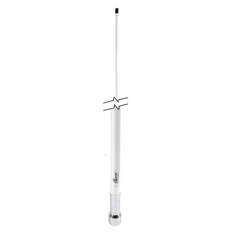 Shakespeare Chrome QuickConnect Fibreglass 6dB VHF Antenna - 2.4m - PROTEUS MARINE STORE