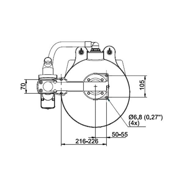 Johnson Aqua-T Compact Manual Toilet - PROTEUS MARINE STORE