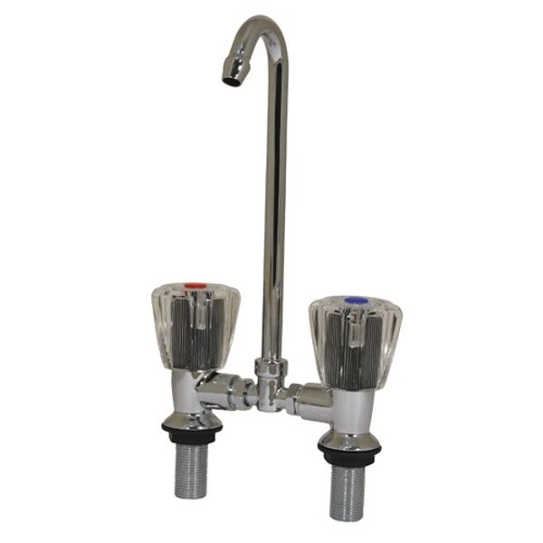 Trem Twin Tap Mixer Unit 150mm High - PROTEUS MARINE STORE