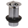 AG Straight Basin Waste in Chromed Brass (1-1/4" BSP Male, Captive Plug) - PROTEUS MARINE STORE