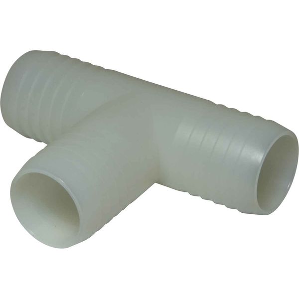 AG Plastic Tee 1" Hose Barbs Packaged - PROTEUS MARINE STORE