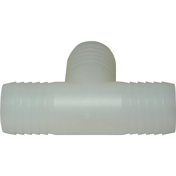 AG Plastic Tee 1" Hose Barbs Packaged - PROTEUS MARINE STORE