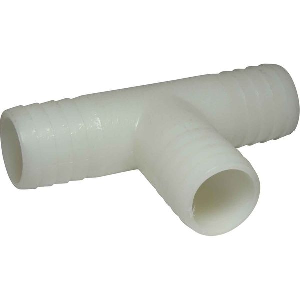 AG Plastic Tee 1-1/4" Hose Barbs - PROTEUS MARINE STORE